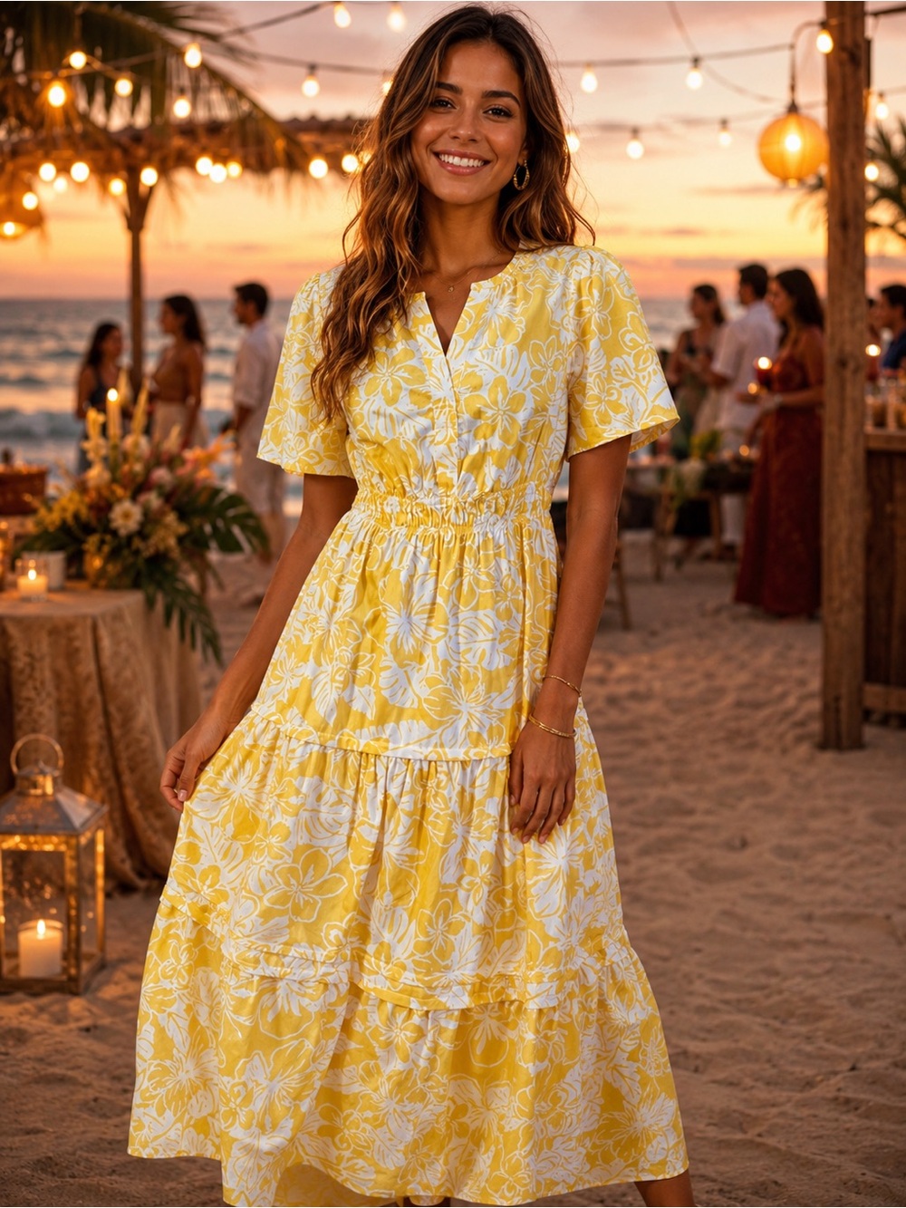 Casa cabana yellow dress\B061